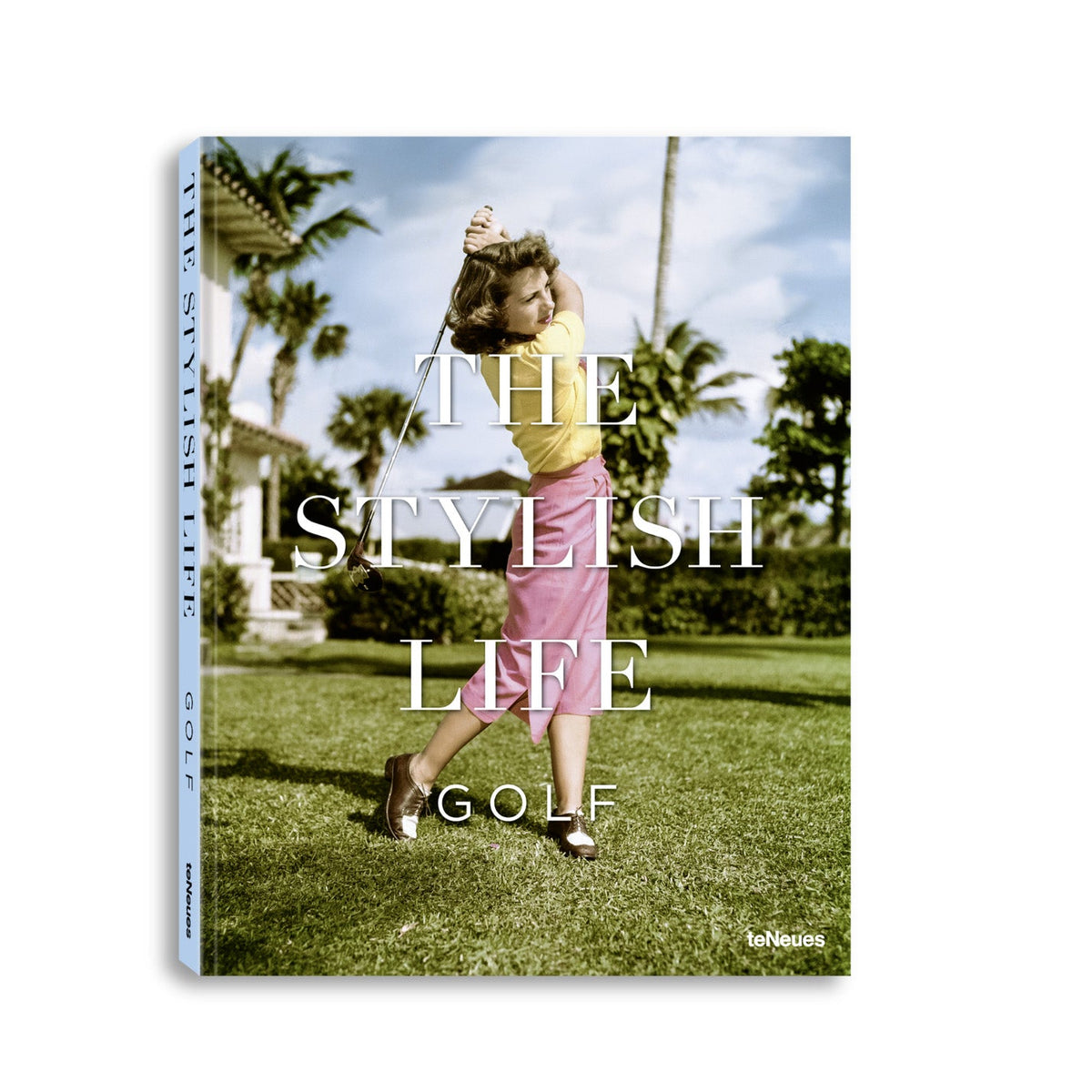Book cover titled 'The Stylish Life of Golf' with a person playing golf on a grassy field.