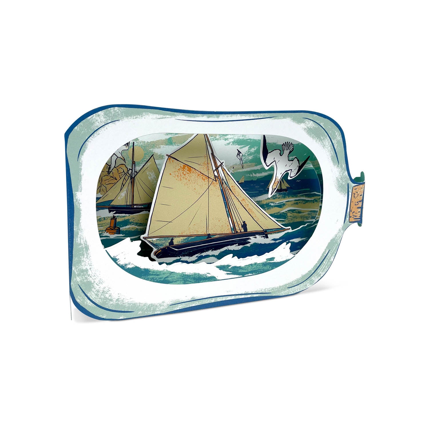 Boat In A Bottle 3D Card Eleish Van Breems Home
