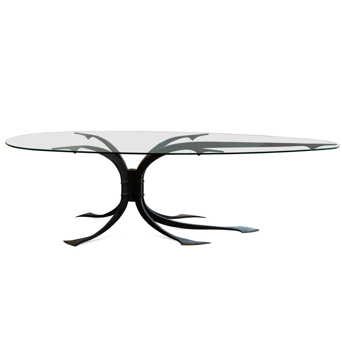Glass Table With Iron Base Eleish Van Breems Home