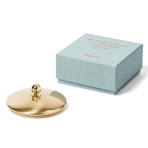 Trudon Gold Brass Ball Candle Topper, Classique