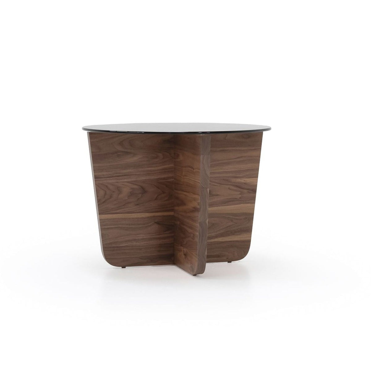 Valencia Round Glass Top Side Table 30&quot; Eleish Van Breems Home