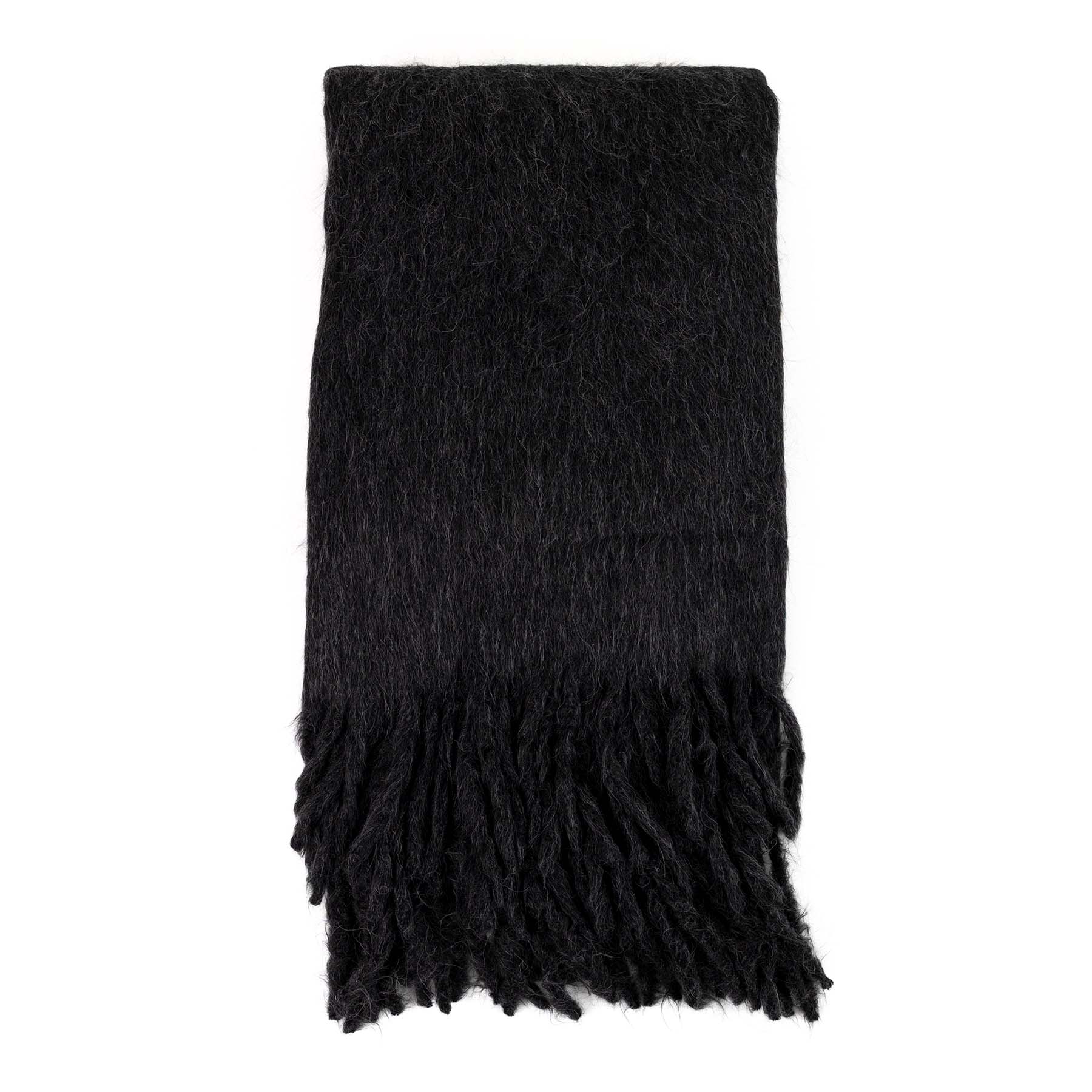 Woolly Mammoth Throw, Charcoal Eleish Van Breems Home