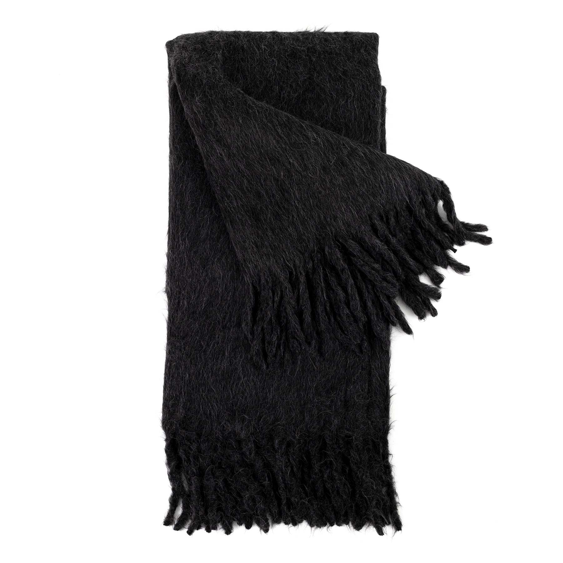 Woolly Mammoth Throw, Charcoal Eleish Van Breems Home