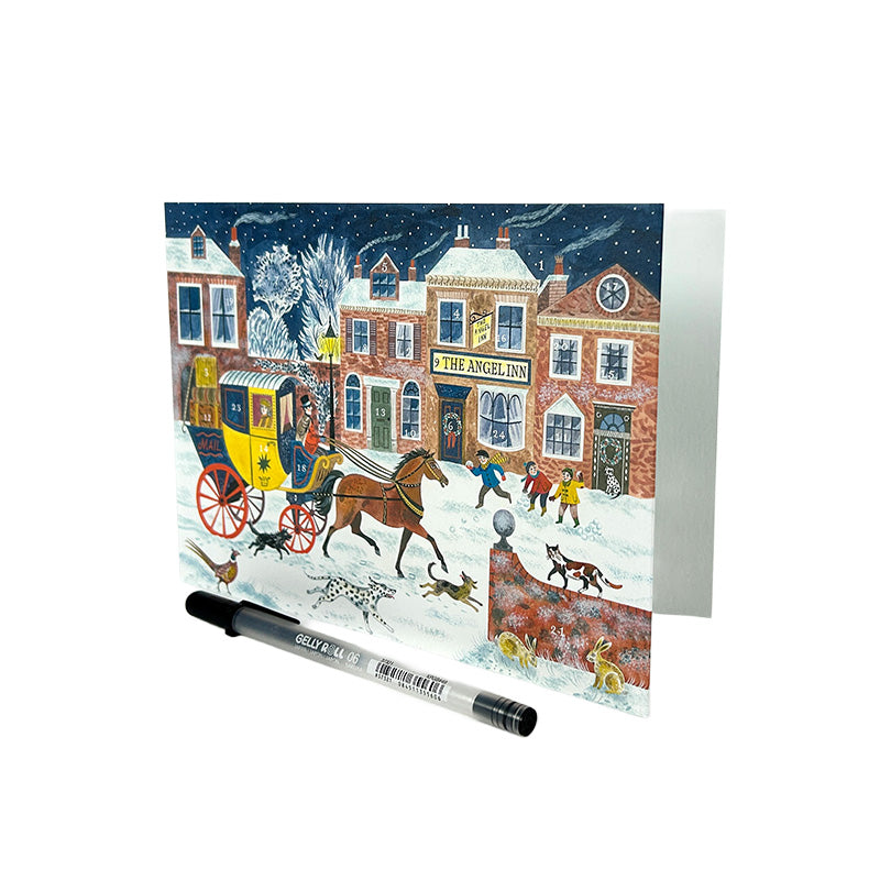 Angel Inn Mini Advent Card - Emily Sutton Eleish Van Breems Home