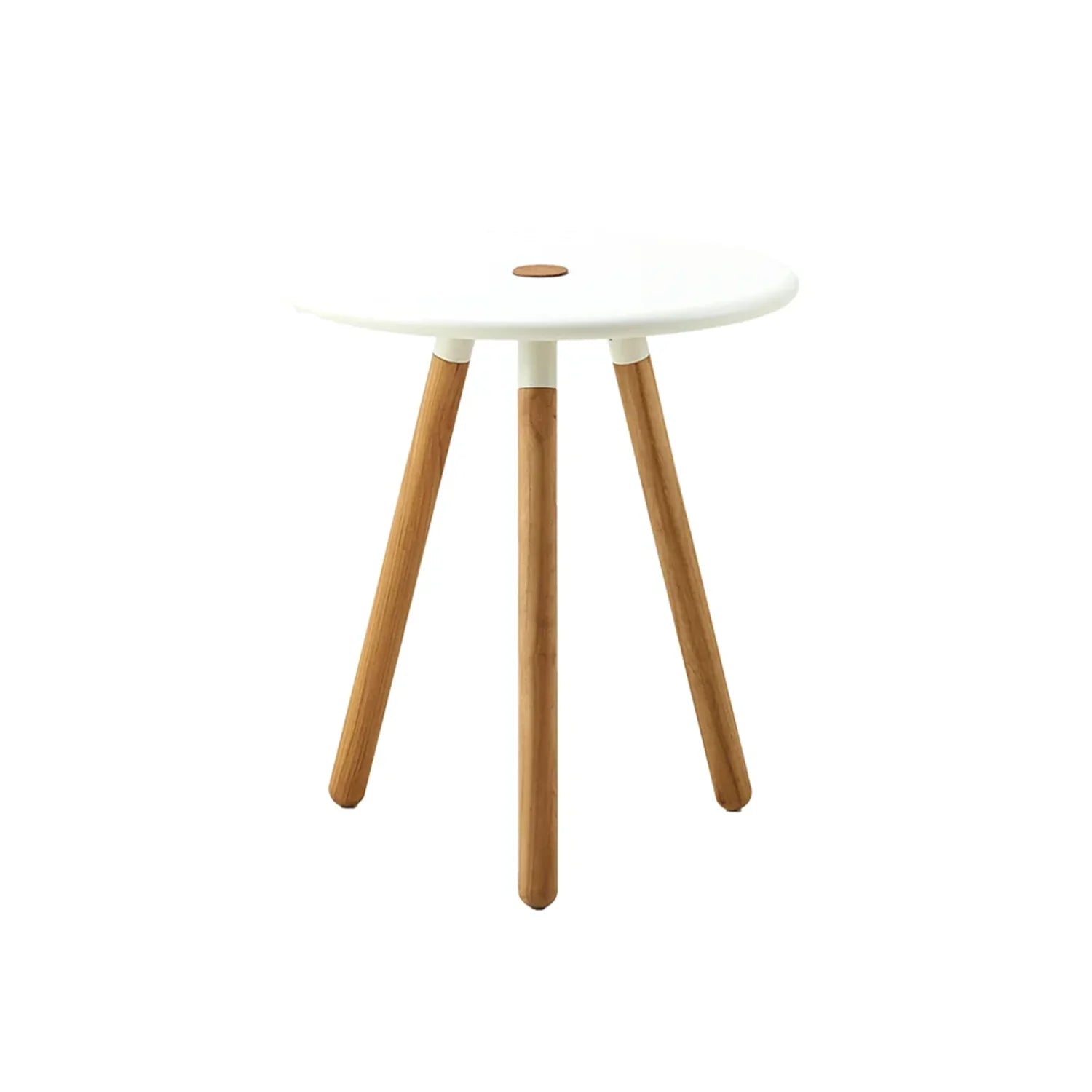 Area Table or Stool Teak/ White Eleish Van Breems Home