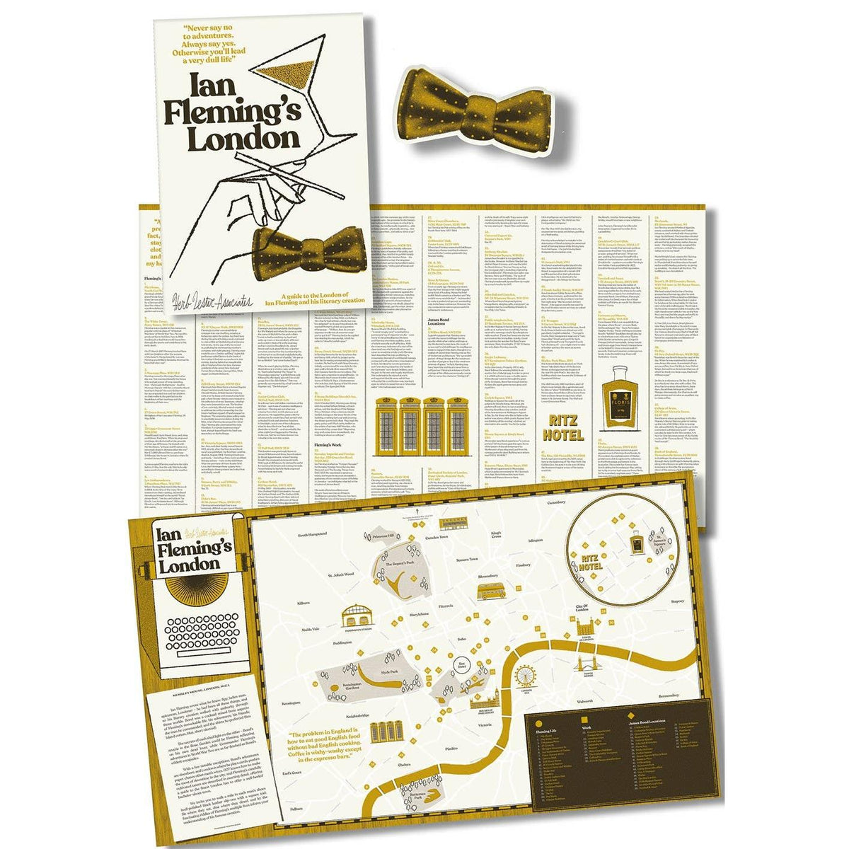 Herb Lester Associates - Ian Fleming's London Map Eleish Van Breems Home
