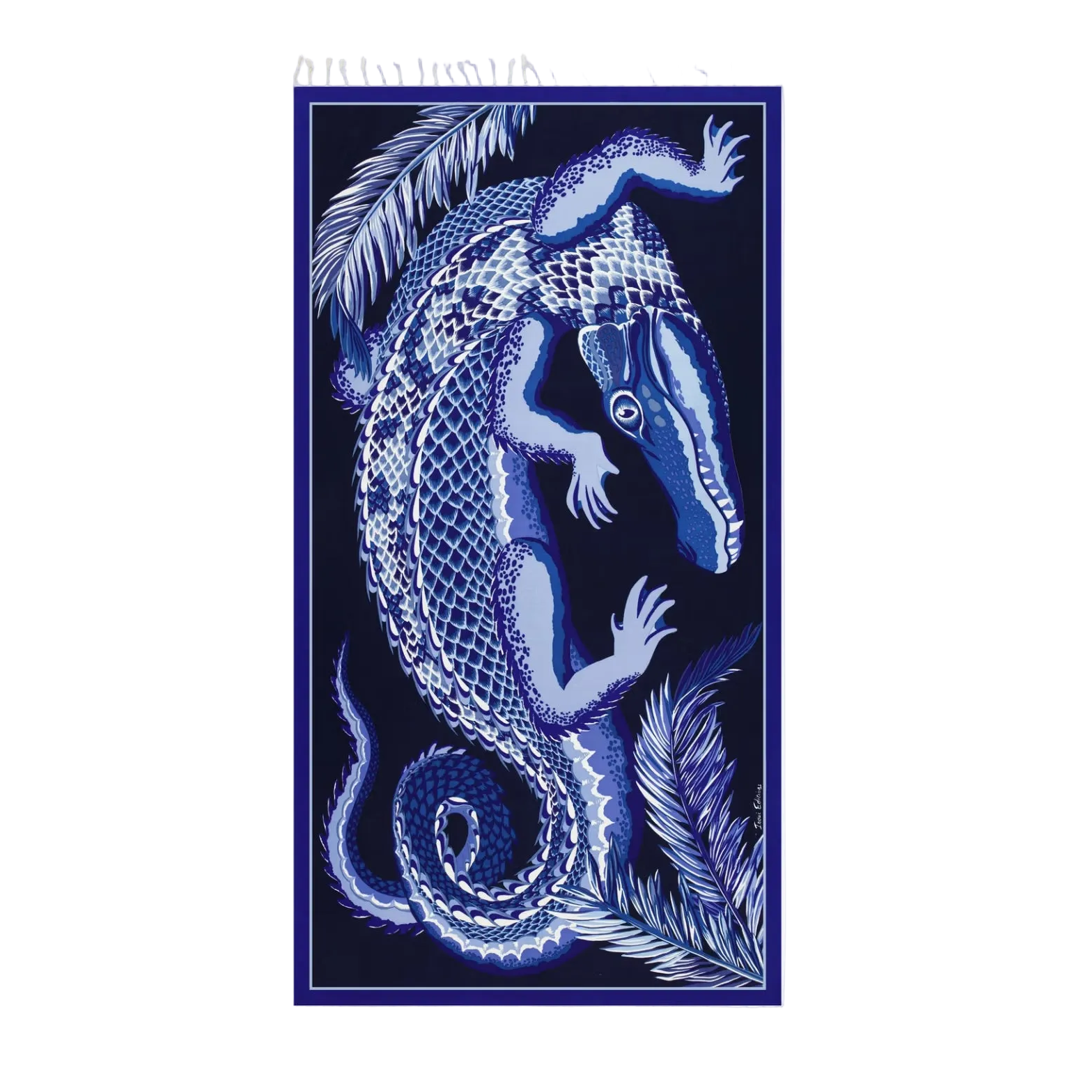 Inoui Editions Fouta Towel, Croco