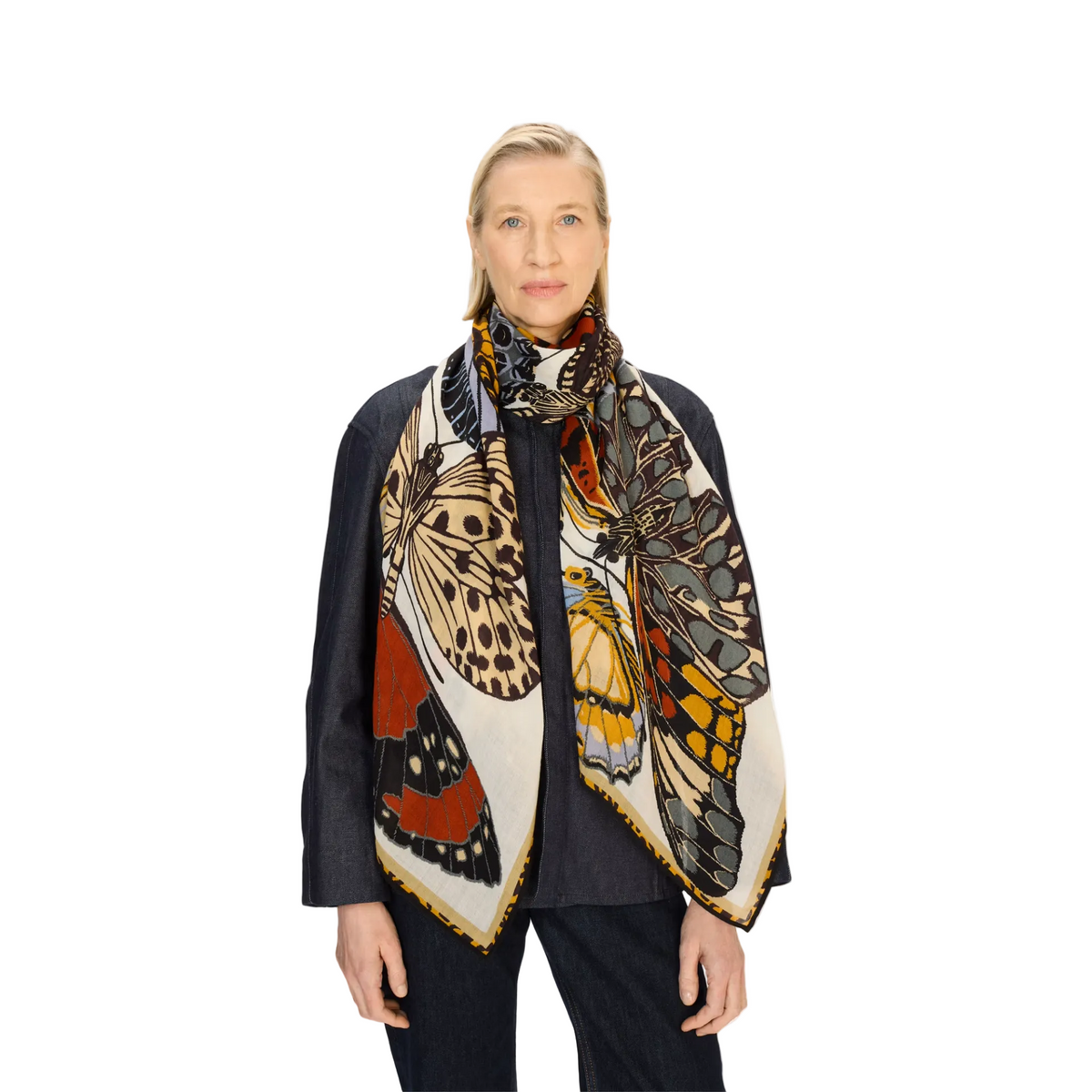 Inoui Editions 70 Papillons Scarf, White