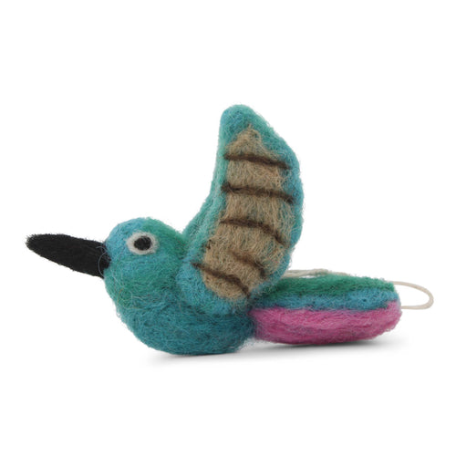 Felted Wool Hummingbird Ornament