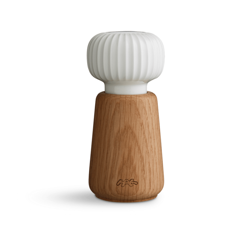Kähler - Hammershøi - 5.7" Oak & Ceramic Spice Grinder Eleish Van Breems Home