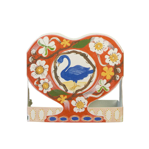 Swan and Thorn Die Cut Card