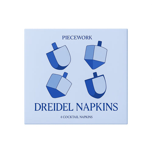 Dreidel Cocktail Napkins, Set of 4
