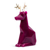 Pyropet Dyri Reindeer Candle, Burgundy