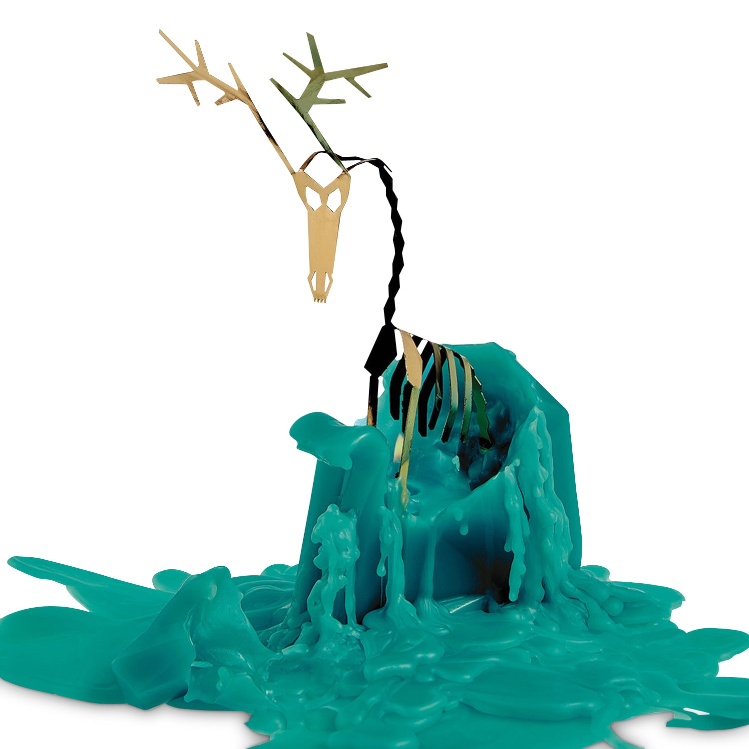 Pyropet Dyri Reindeer Candle, Pine Green Eleish Van Breems Home