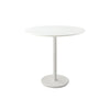 Go Café Pedestal Table in White