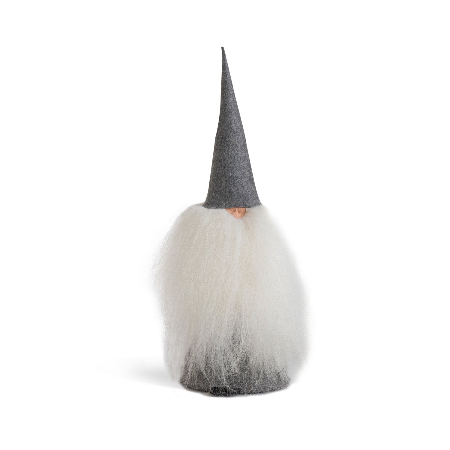 Felt Tomte, Light Grey Hat and Body ,White Beard Eleish Van Breems Home