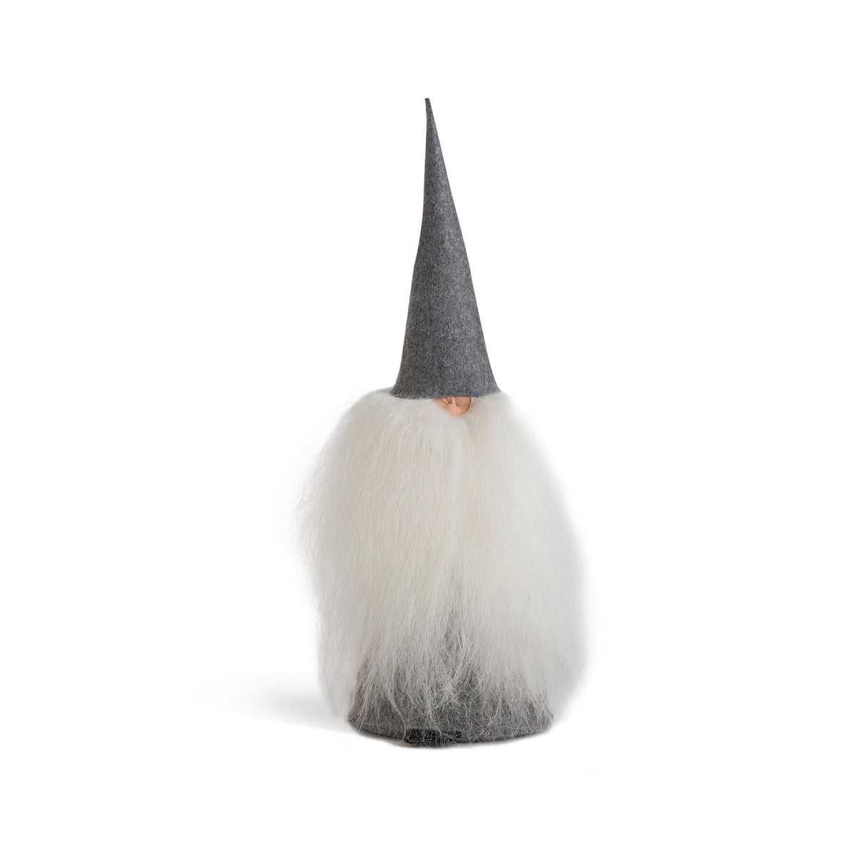 Felt Tomte, Light Grey Hat and Body ,White Beard Eleish Van Breems Home