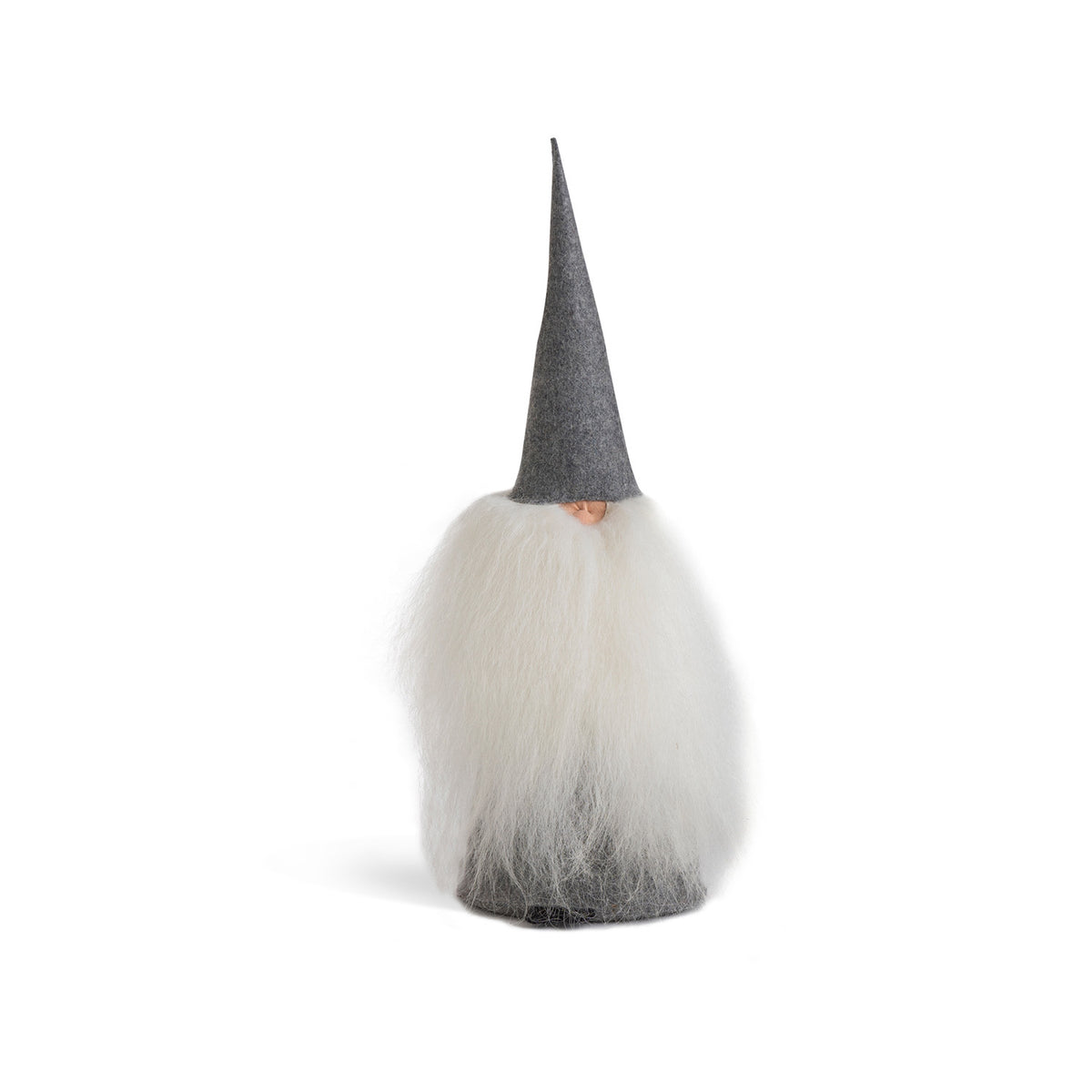 Felt Tomte, Light Grey Hat and Body ,White Beard Eleish Van Breems Home