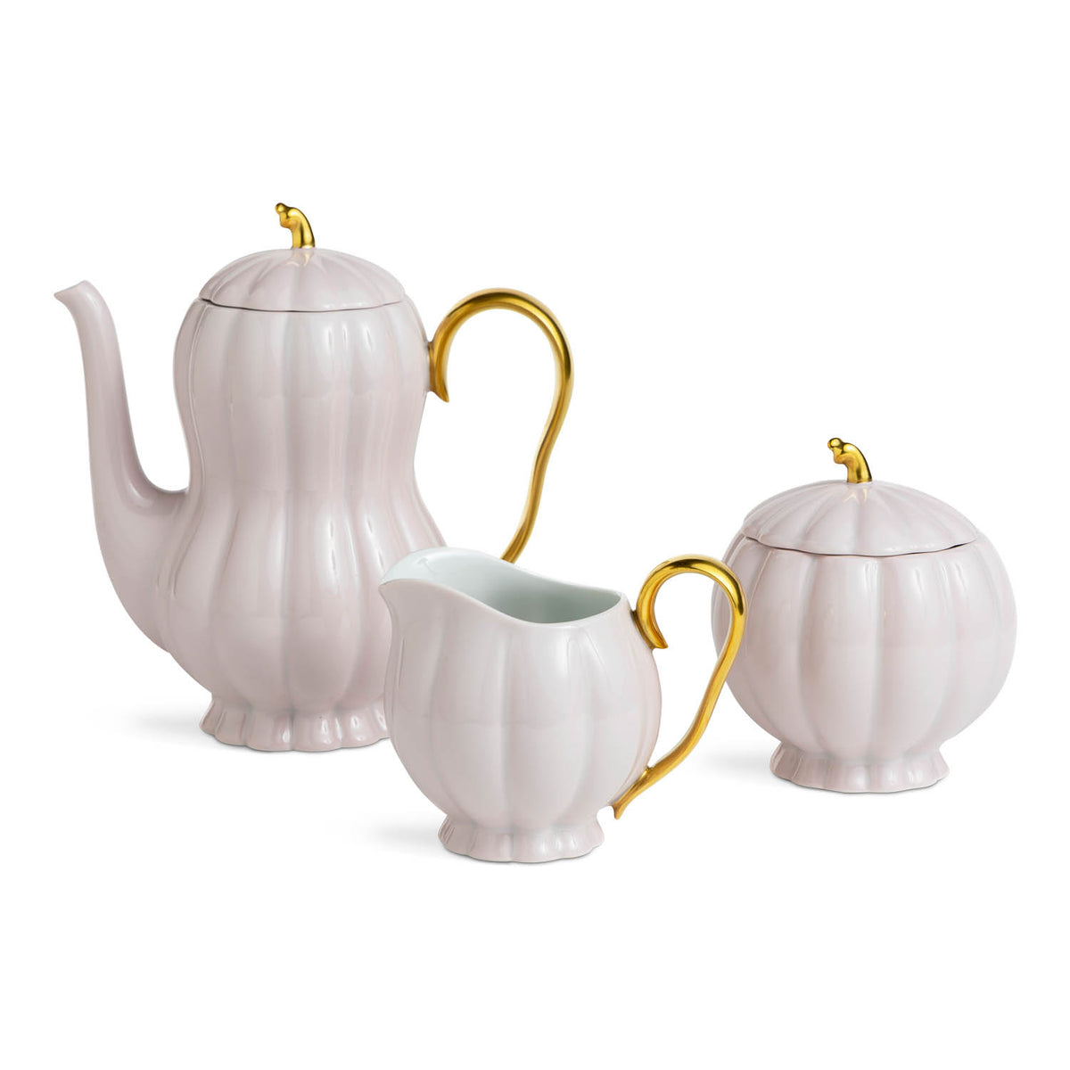 Mocca Pot With Lid Light Pink & Gold Eleish Van Breems Home