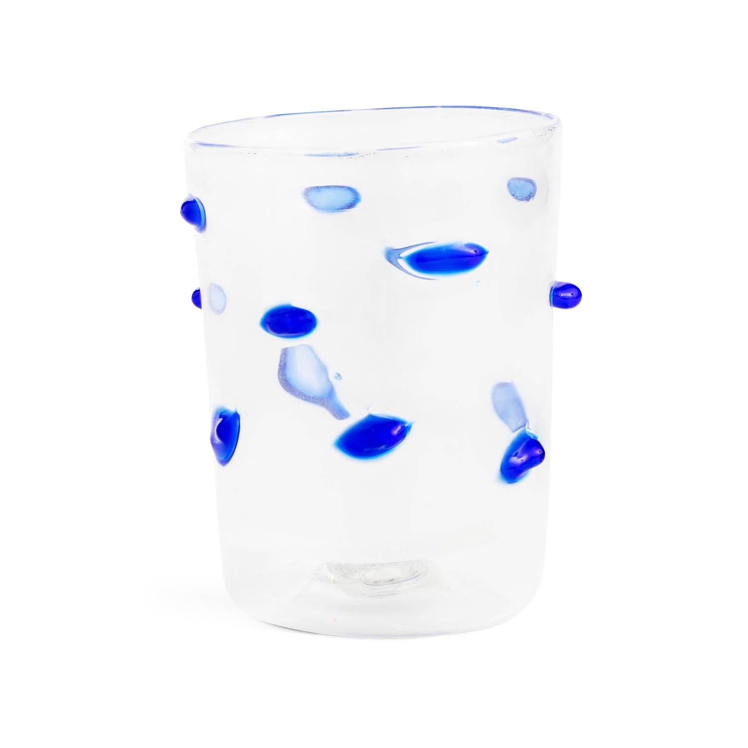 Wild Collection Clear Tumbler With Blue Details Eleish Van Breems Home