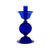 Elegante Low Candlestick In Cobalt Blue With White Rim Eleish Van Breems Home