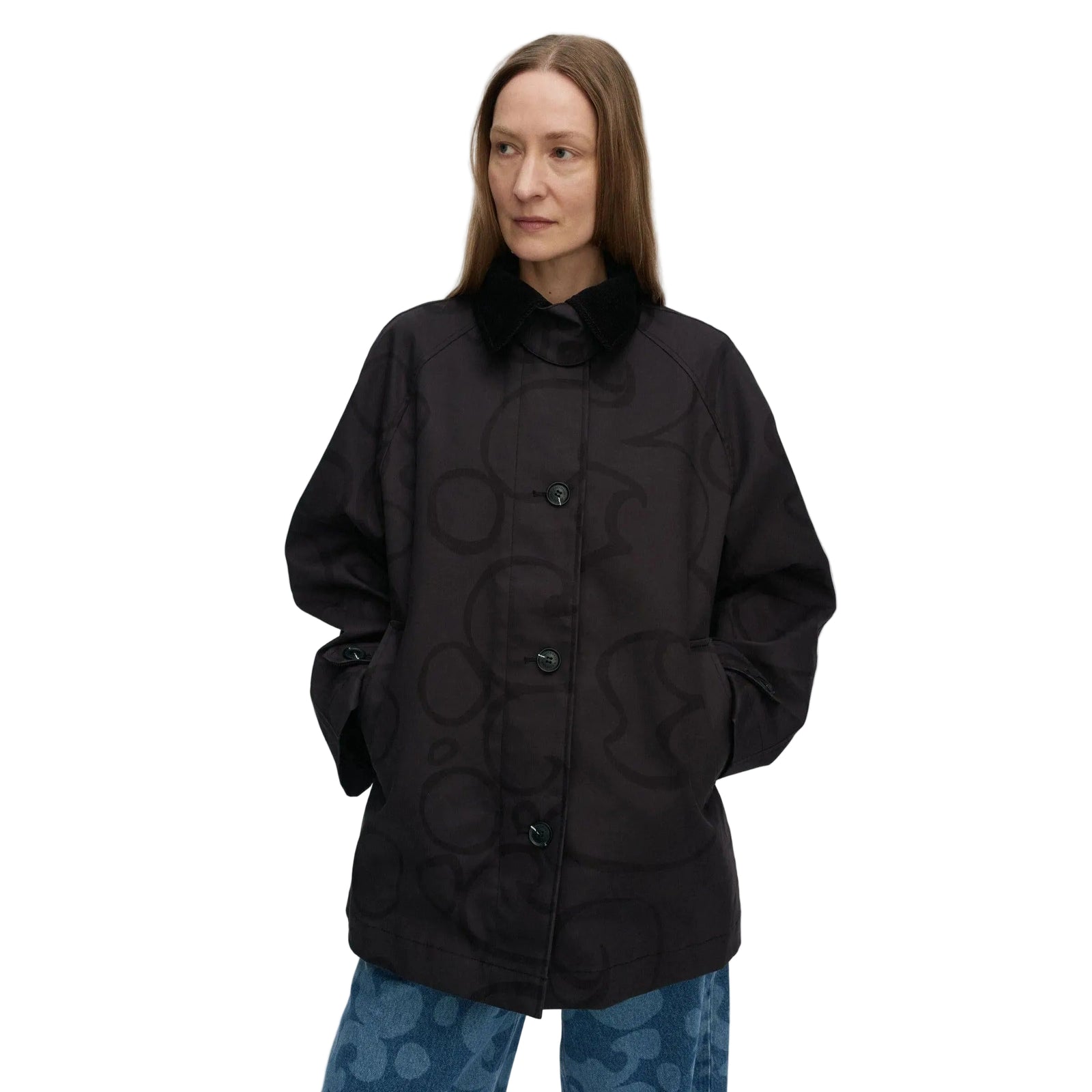 Marimekko Essee Keidas Coat, Black Eleish Van Breems Home