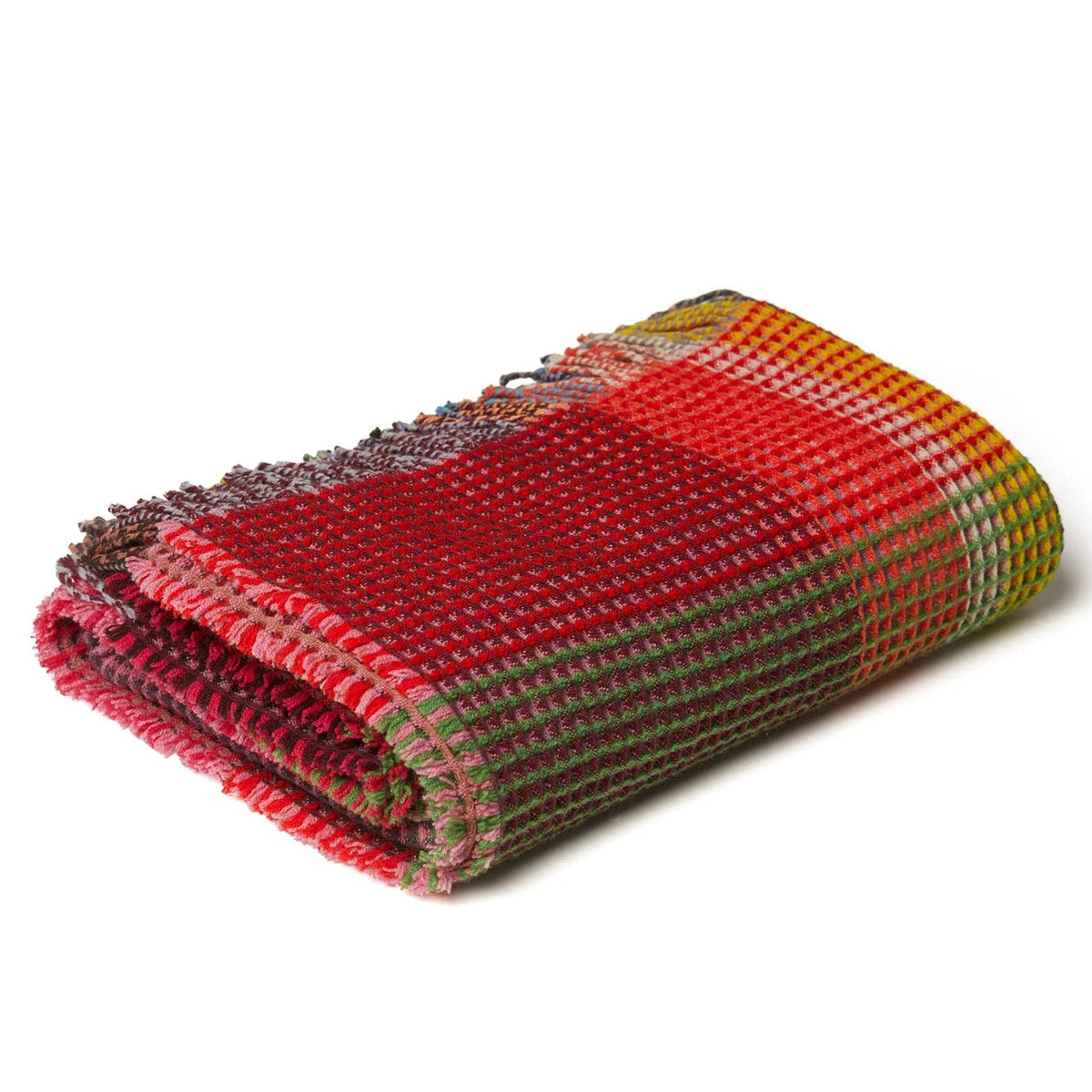 Wallace and Sewell Large Lambswool Honeycomb Throw Eleish Van Breems Home