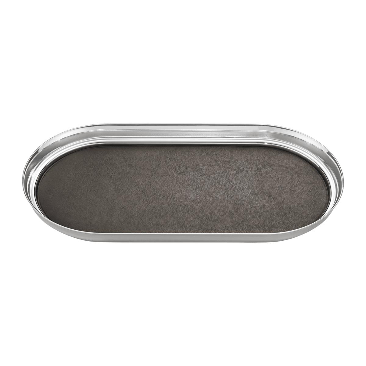 Georg Jensen Manhattan Tray with Leather Eleish Van Breems Home