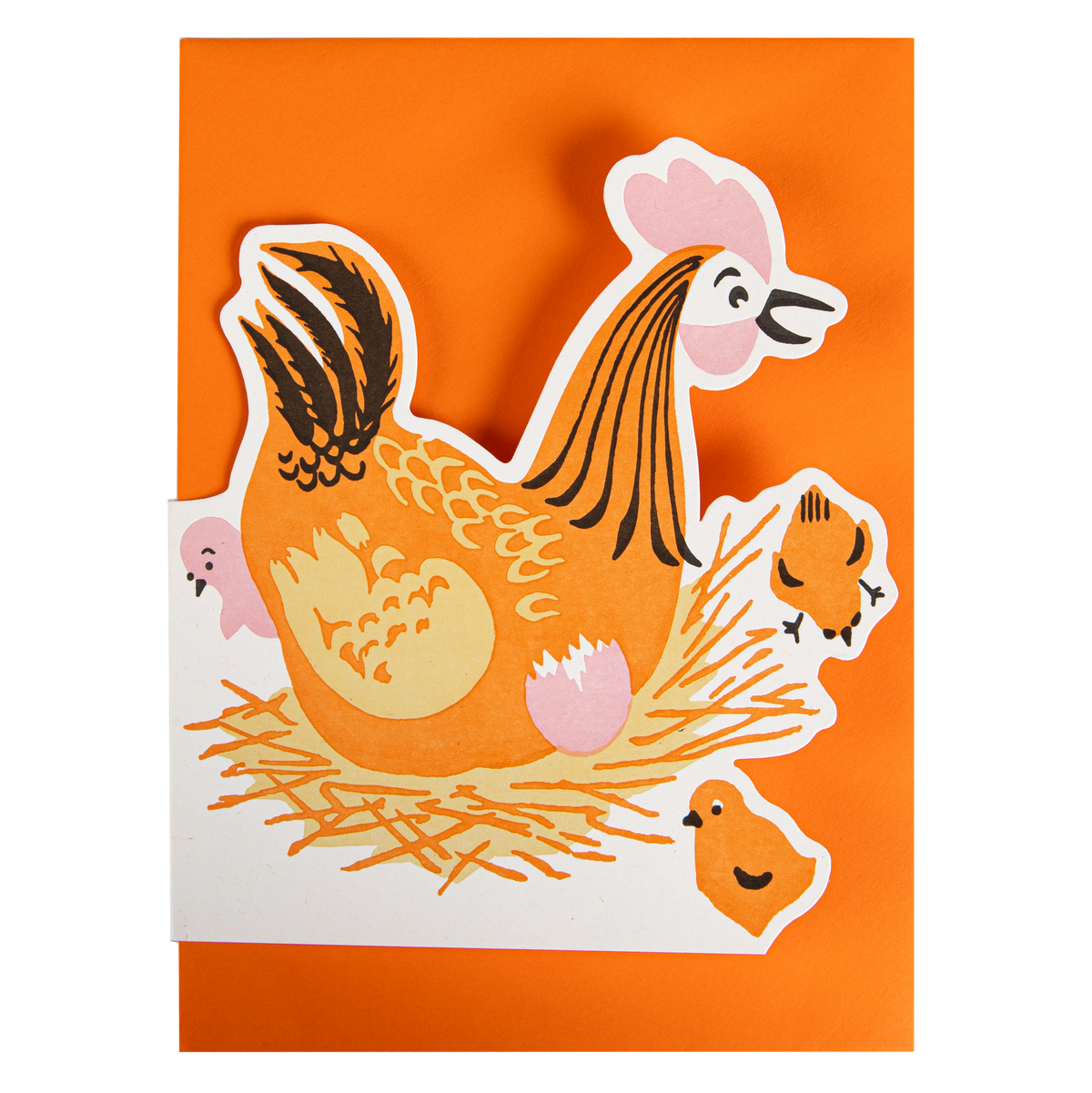 Mother Hen Cut Out Greeting Card Eleish Van Breems Home