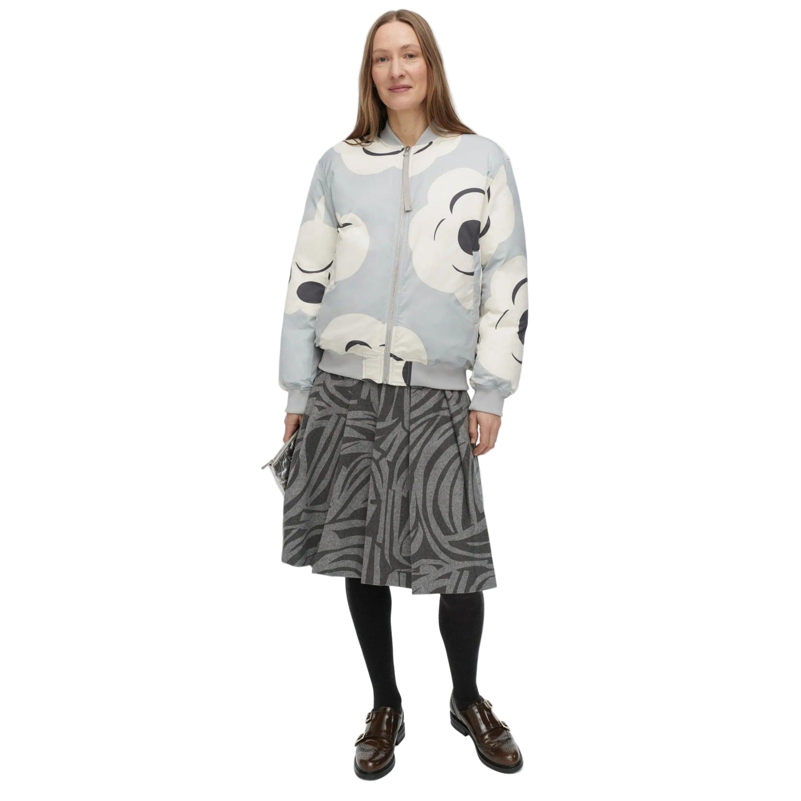 Marimekko Blossa Tumma Padded Jacket, Grey Eleish Van Breems Home