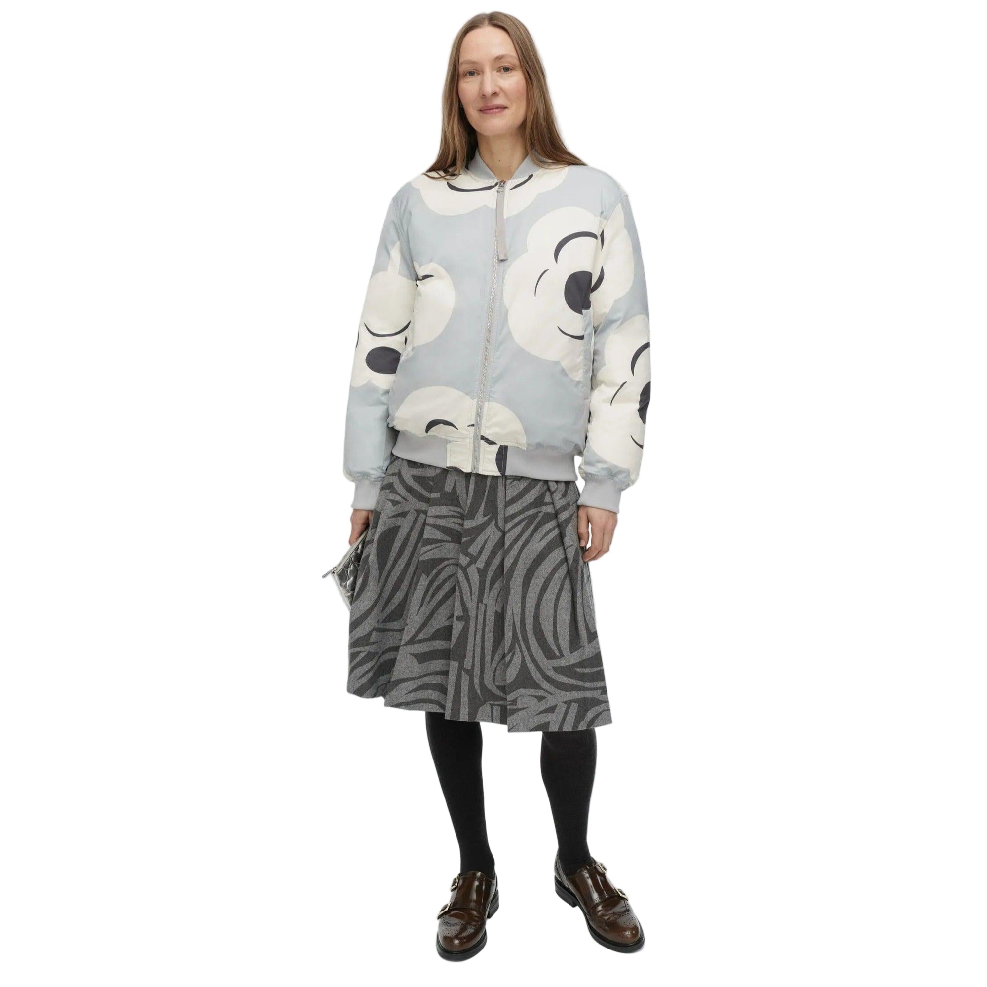 Marimekko Blossa Tumma Padded Jacket, Grey Eleish Van Breems Home