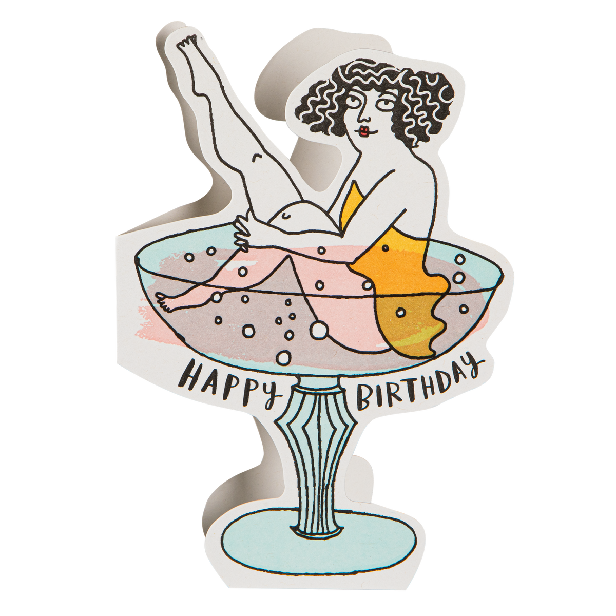 Birthday Cocktail Cut Out Greeting Cards Eleish Van Breems Home
