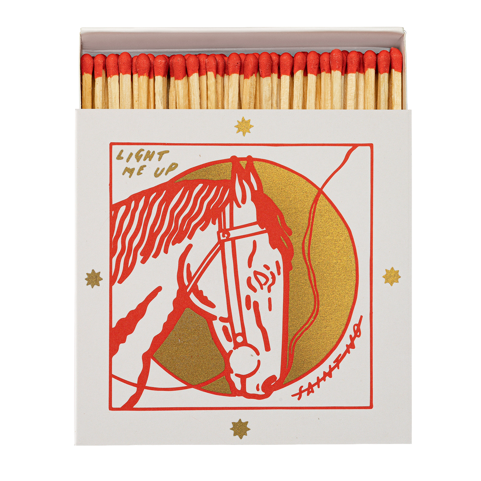 Horse's Head Square Safety Matches Eleish Van Breems Home