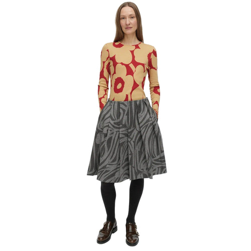 Marimekko Daalia Jokuraita Skirt, Grey