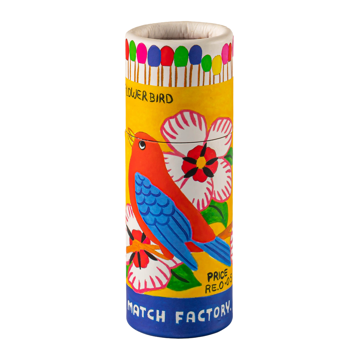 Flowerbird Small Cylinder Matches Eleish Van Breems Home
