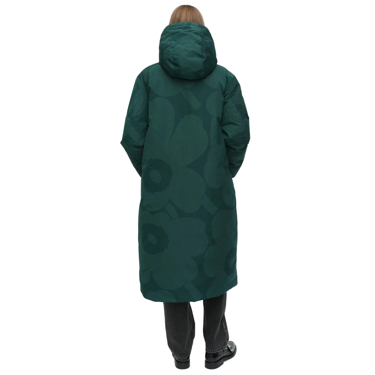 Marimekko Taiottu Unikko Down Coat, Green Eleish Van Breems Home