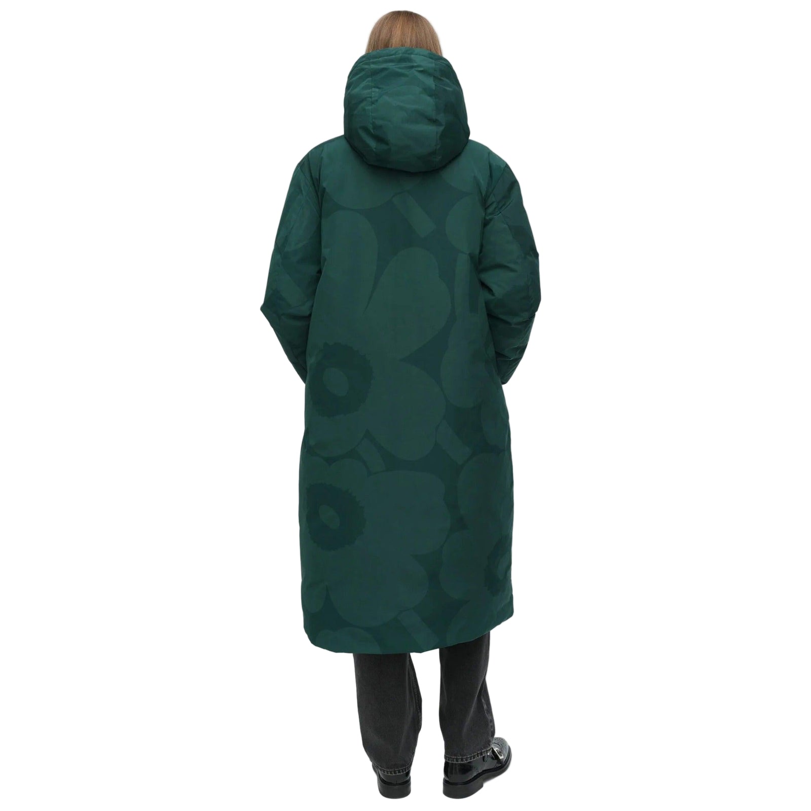 Marimekko Taiottu Unikko Down Coat, Green Eleish Van Breems Home