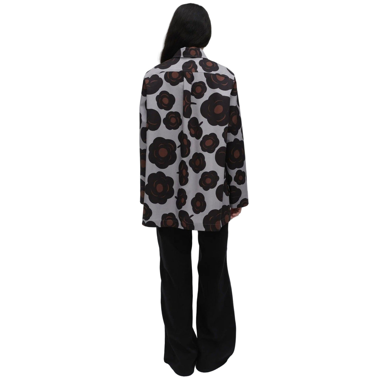 Marimekko Maaria Tumma Cotton Shirt, Grey Eleish Van Breems Home