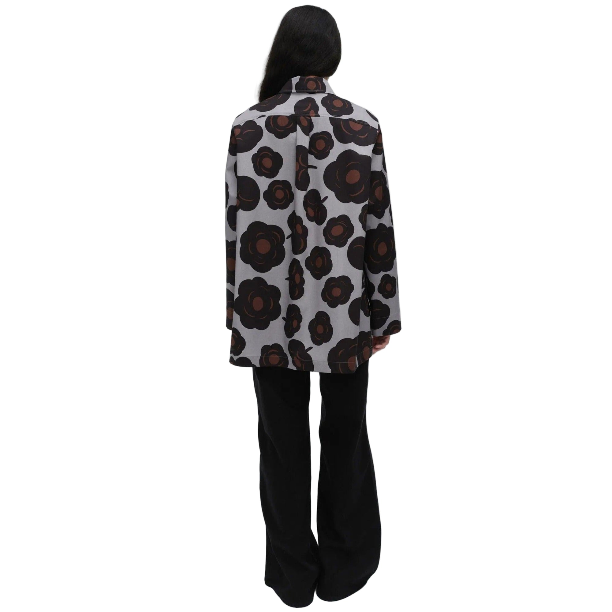 Marimekko Maaria Tumma Cotton Shirt, Grey Eleish Van Breems Home