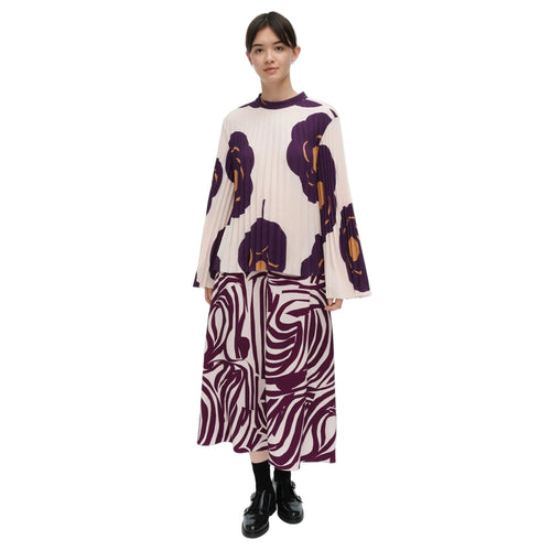 Marimekko Duuri Tumma Blouse, Light Pink and Brown