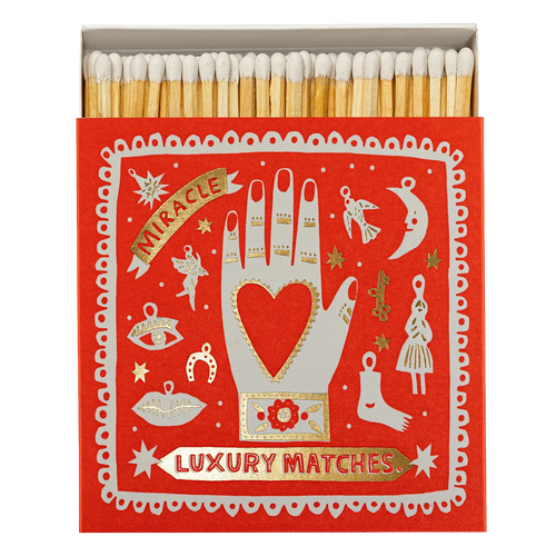 Red Miracle Square Matchbox