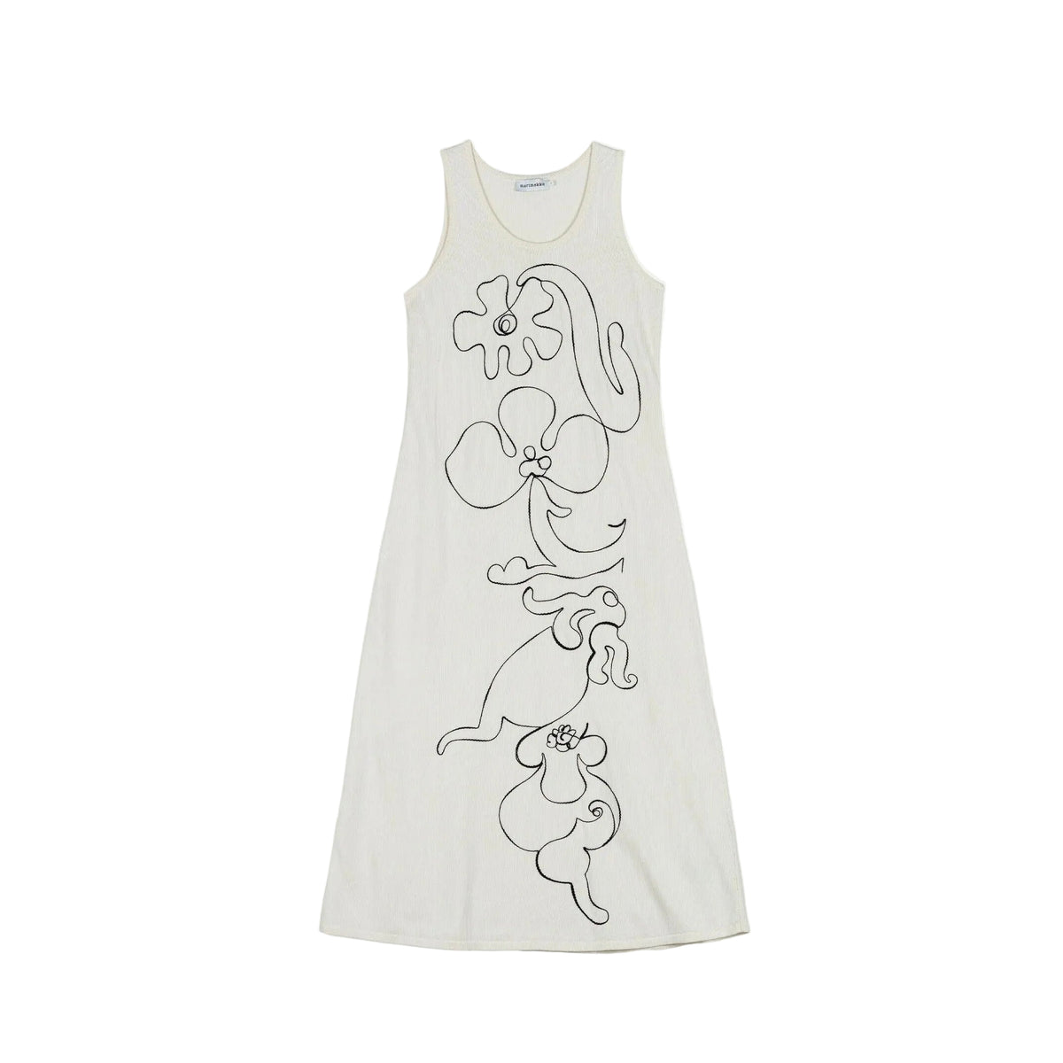 Marimekko Helmi Baluns Placement Dress Black &amp; White Eleish Van Breems Home