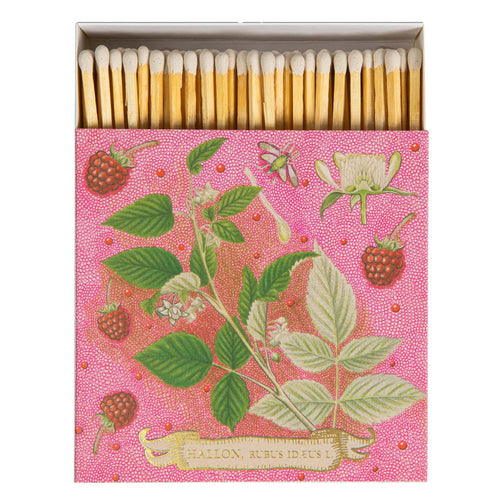 Rose Framboise Square Safety Matches