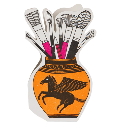 The Artist's Pot Cut Out Card