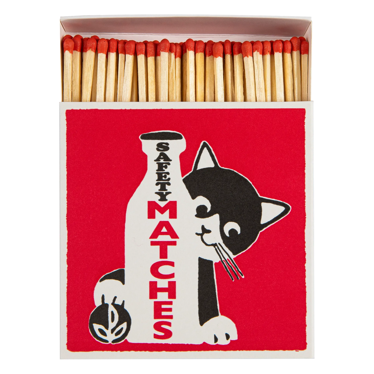 Milk Bottle Cat Square Safety Matches Eleish Van Breems Home