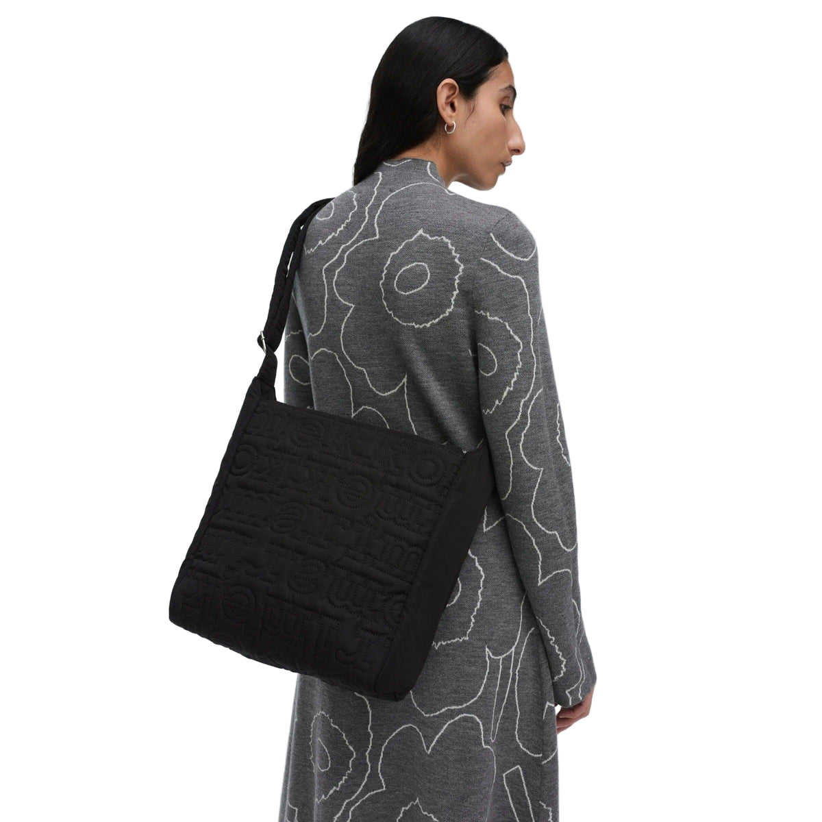 Marimekko Joy Crossbody Logo Shoulder Bag M, Black Eleish Van Breems Home