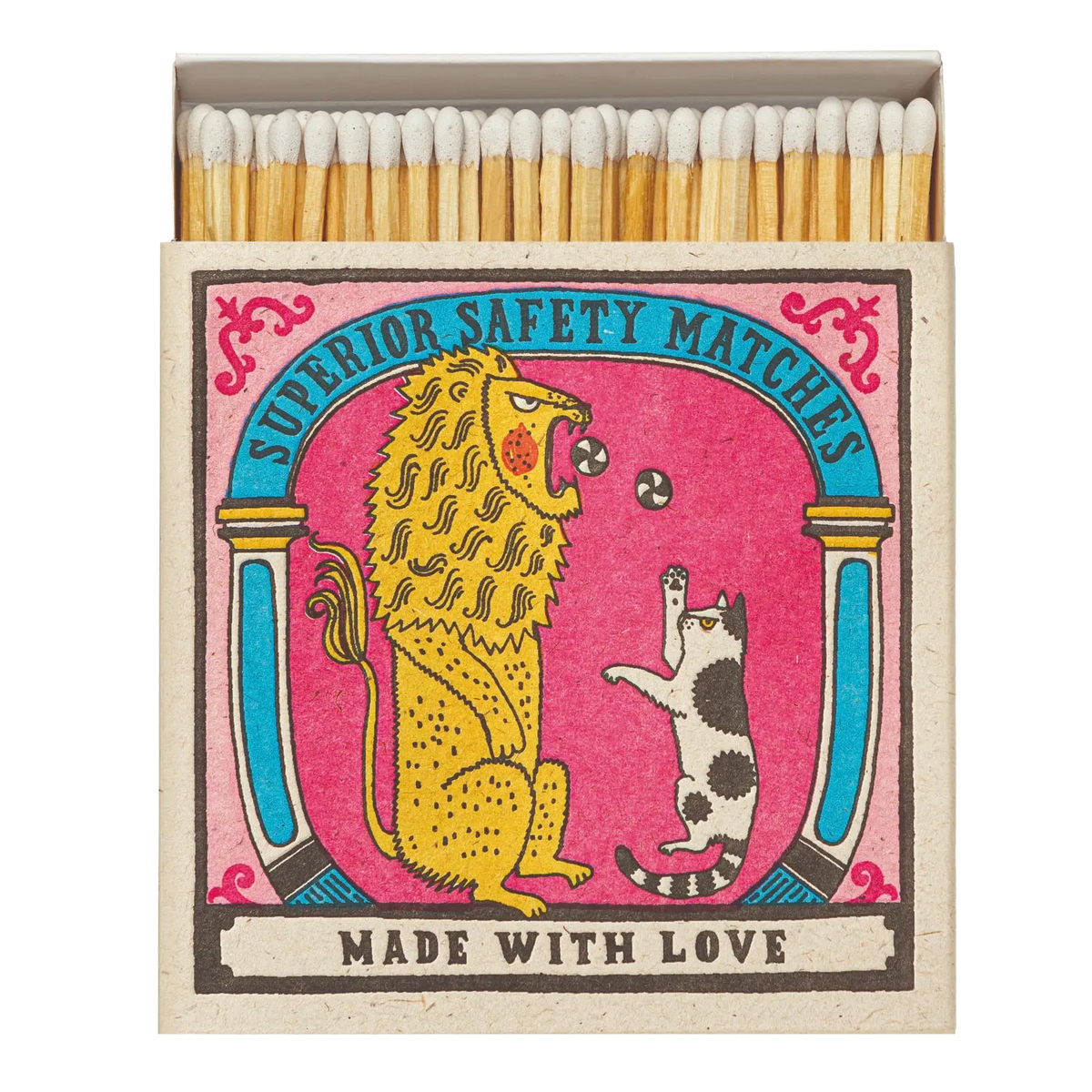 Big Cat, Little Cat Square Matchbox Eleish Van Breems Home