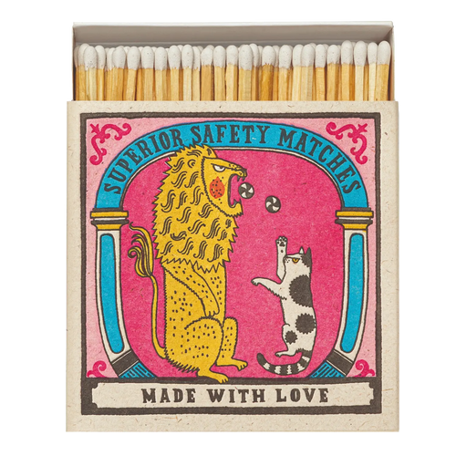 Big Cat, Little Cat Square Matchbox