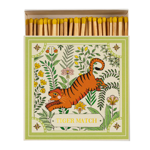 Green Tiger Square Matchbox