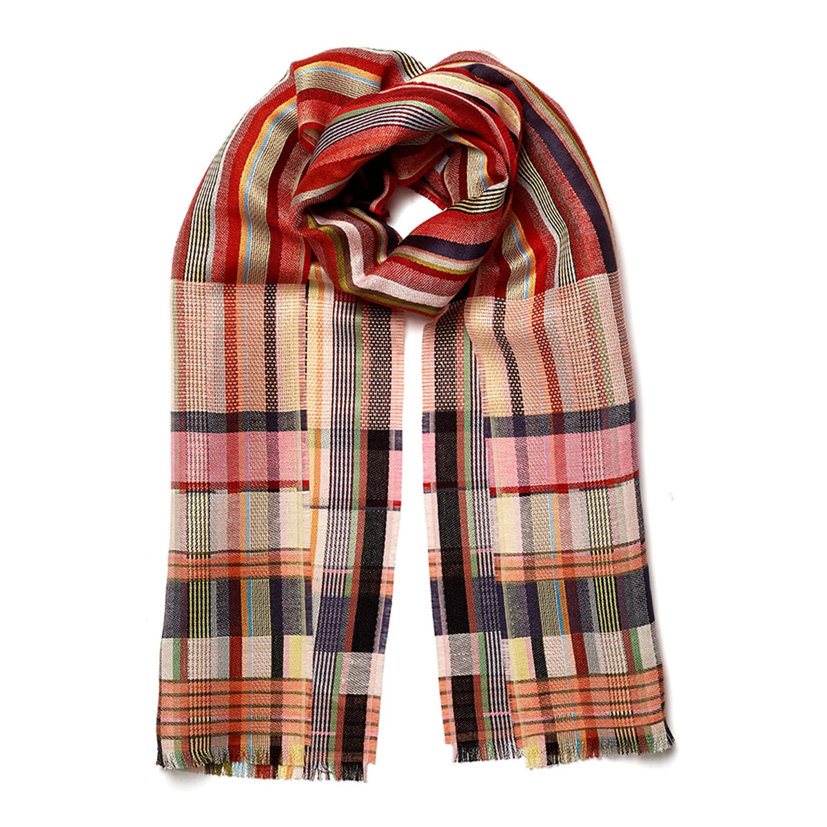 Wallace and Sewell Mason Linen and Silk Scarf Eleish Van Breems Home